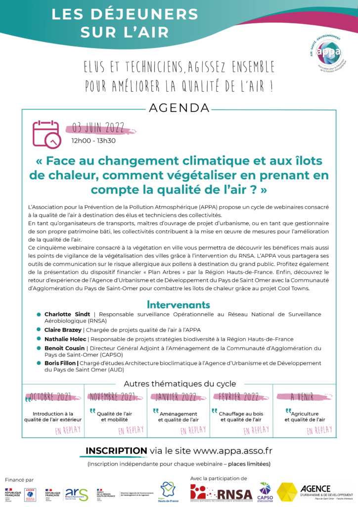 Flyer d'information webinaire du 03 juin 2022 à destination des élus et techniciens des collectivités