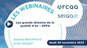 đź’» Webinaire SEIQA - l'APPA participe